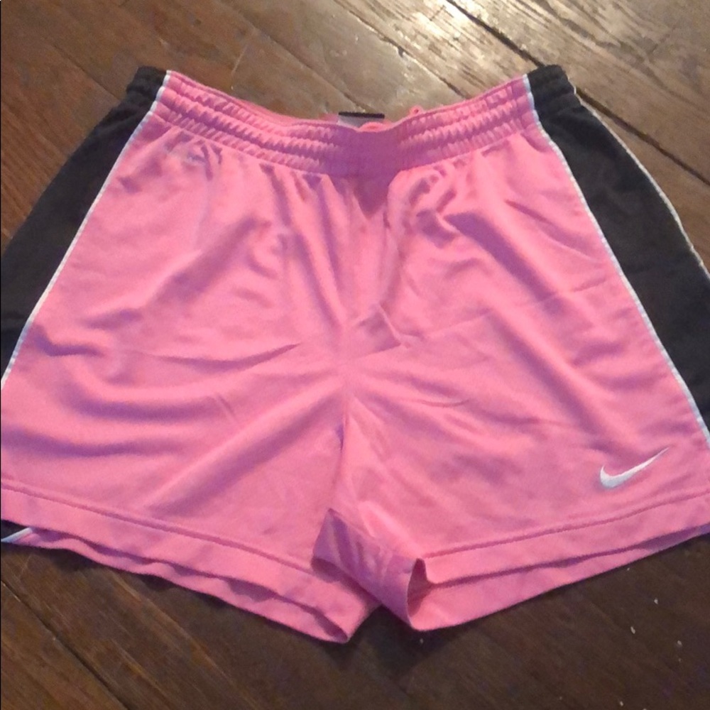 Pink nike shorts